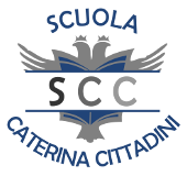 logo scuola caterina cittadini sf bianco